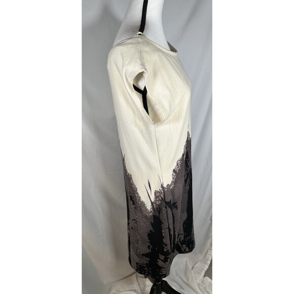 NWOT Jonathan Martin Black &White Stretch Sheath Dress Sz 14 Pullover Party FLAW - Picture 2 of 11